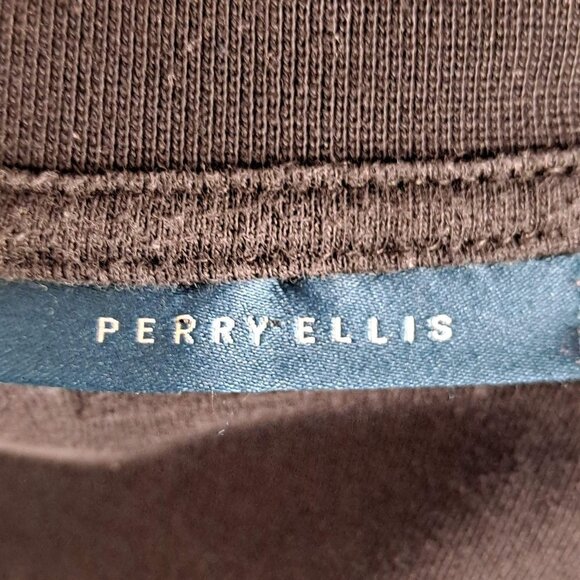 Perry Ellis Size XL Black Quilted Front Bomber Jacket Full Zip Casual EUC - Picture 8 of 12